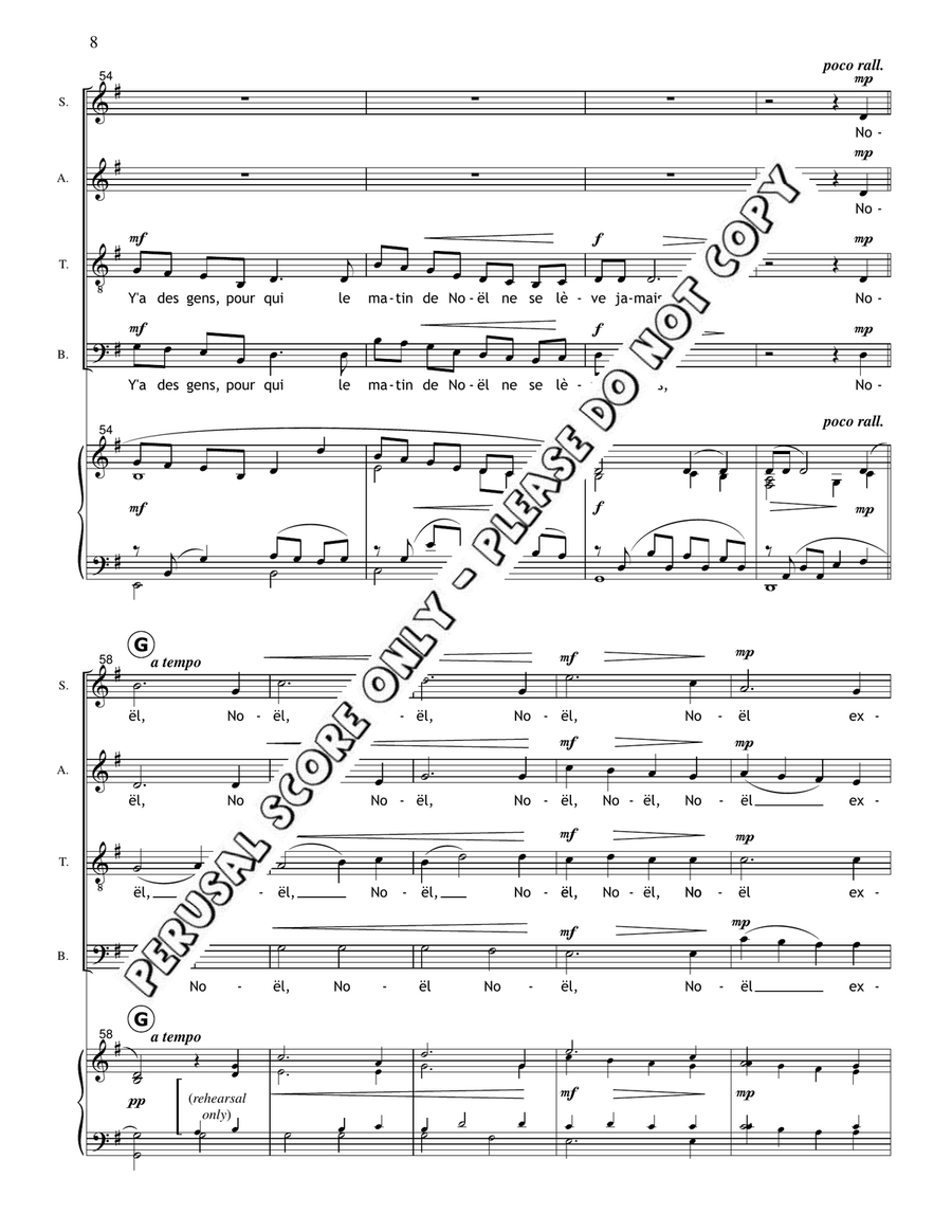 Noel Existe-T-Il Encore Noel Existe-T-Il Encore 4-Part scores gallery preview page 8