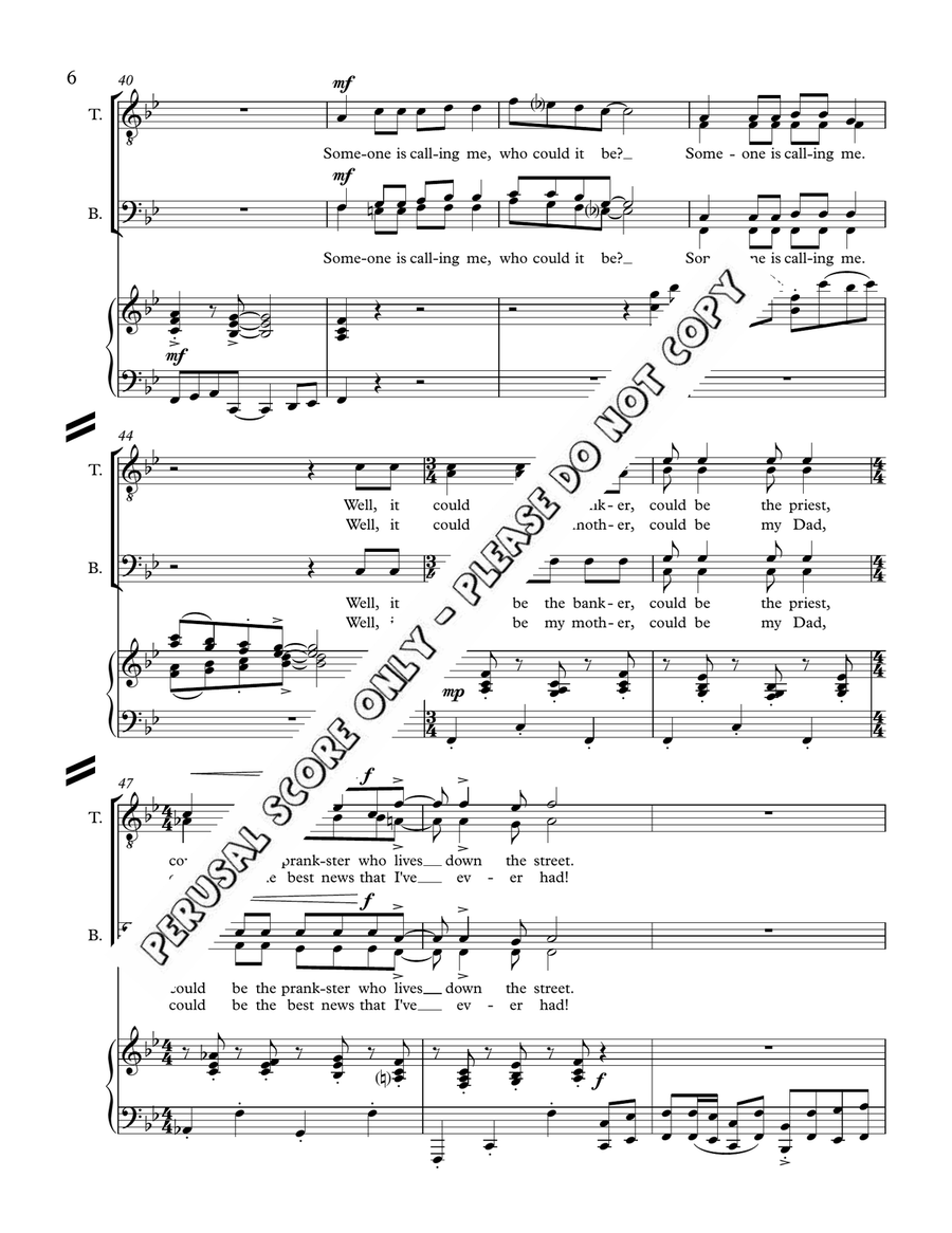 Incommunicado Incommunicado TTBB scores gallery preview page 6
