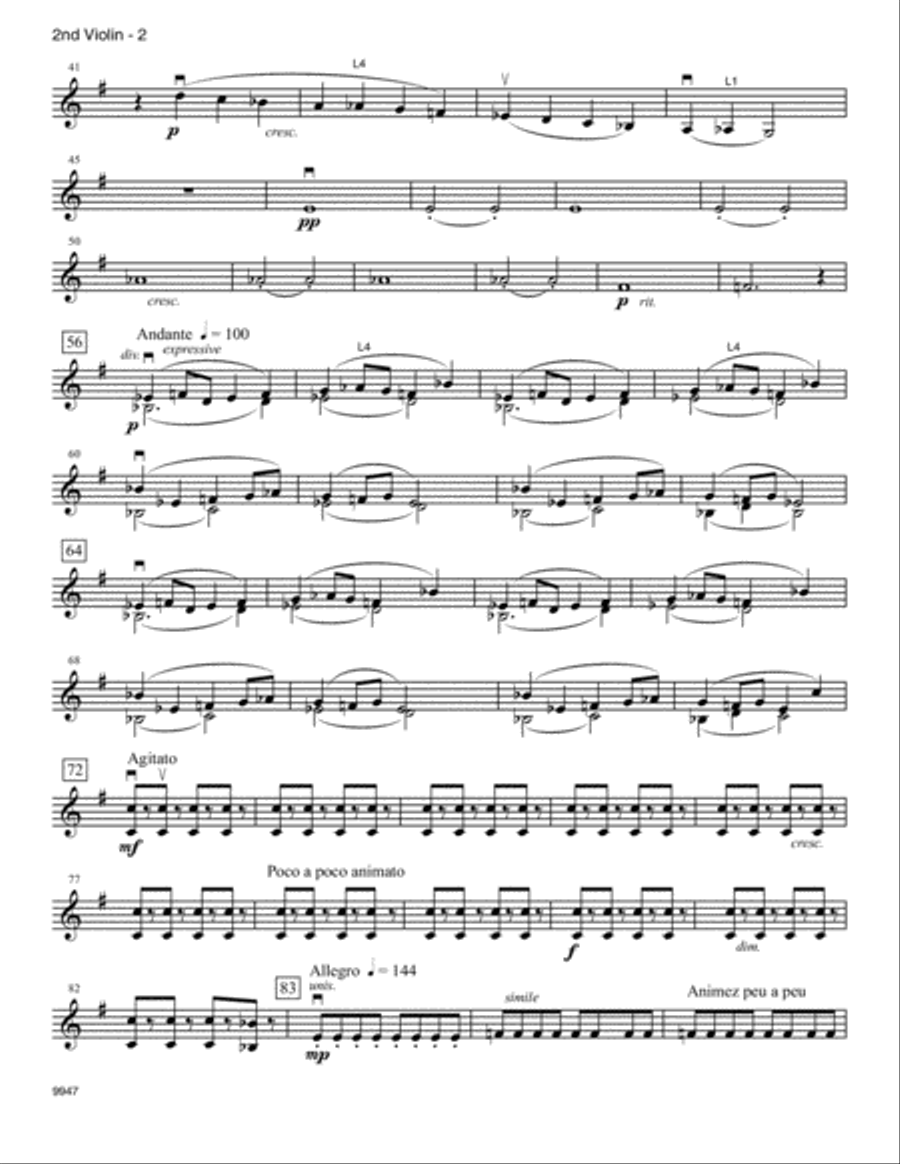 Zampa Overture (arr. Deborah Baker Monday) - 2nd Violin String Orchestra scores gallery preview page 2