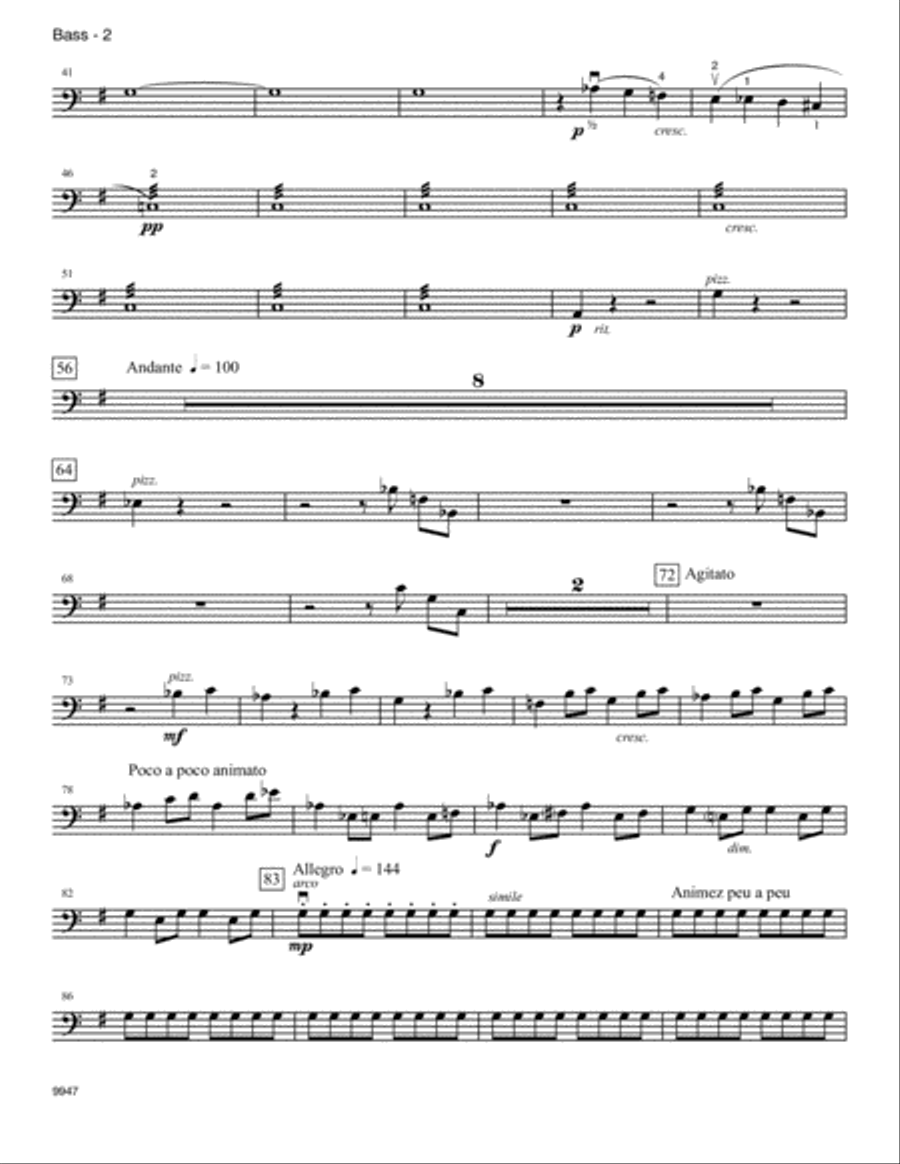 Zampa Overture (arr. Deborah Baker Monday) - Bass String Orchestra scores gallery preview page 2