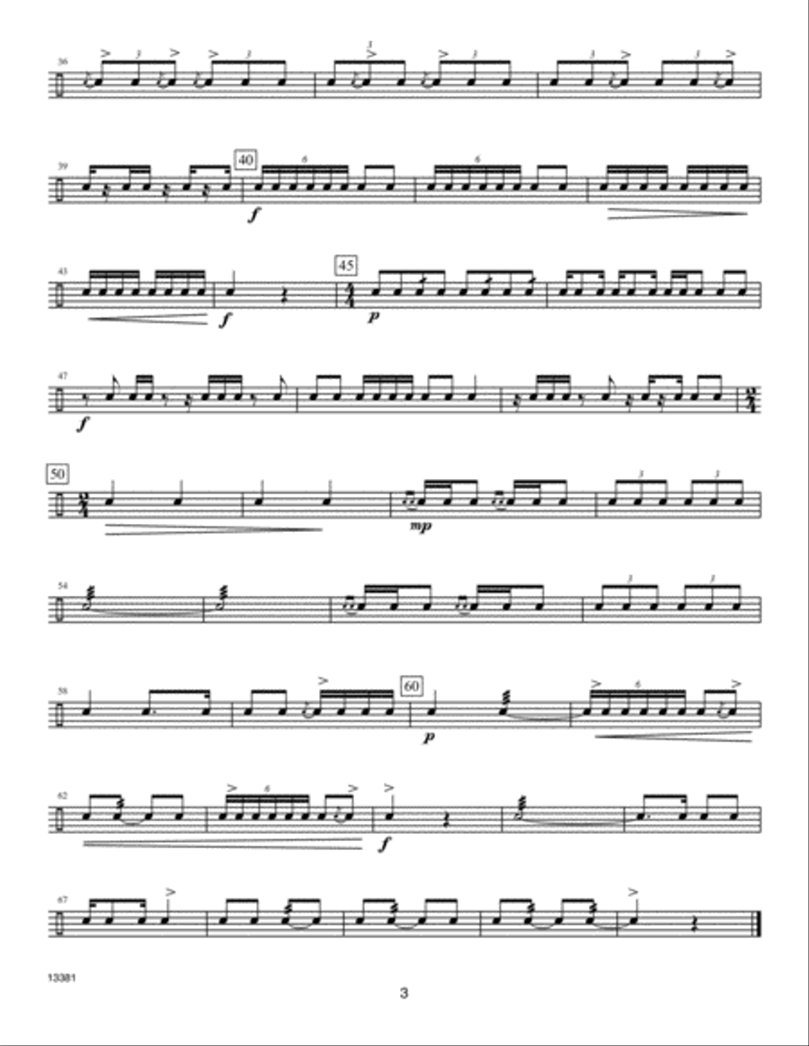 Intermediate Solos For Snare Drum Percussion scores gallery preview page 2
