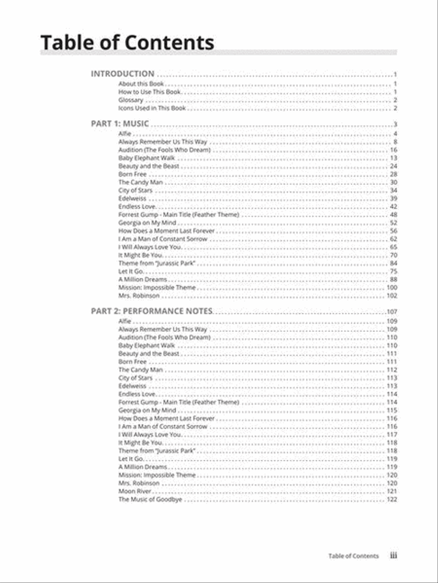 Piano Movie Hits for Dummies Piano, Vocal, Guitar scores gallery preview page 3