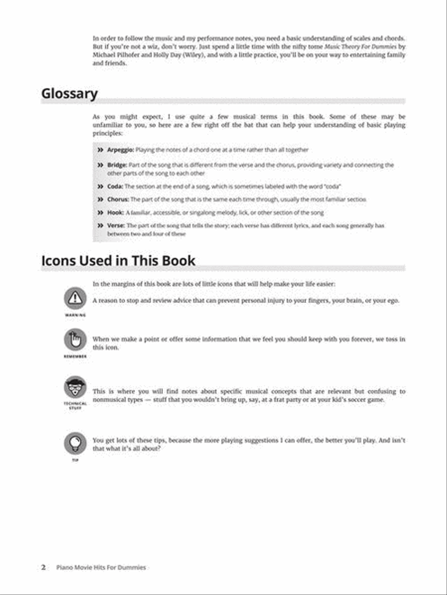 Piano Movie Hits for Dummies Piano, Vocal, Guitar scores gallery preview page 6