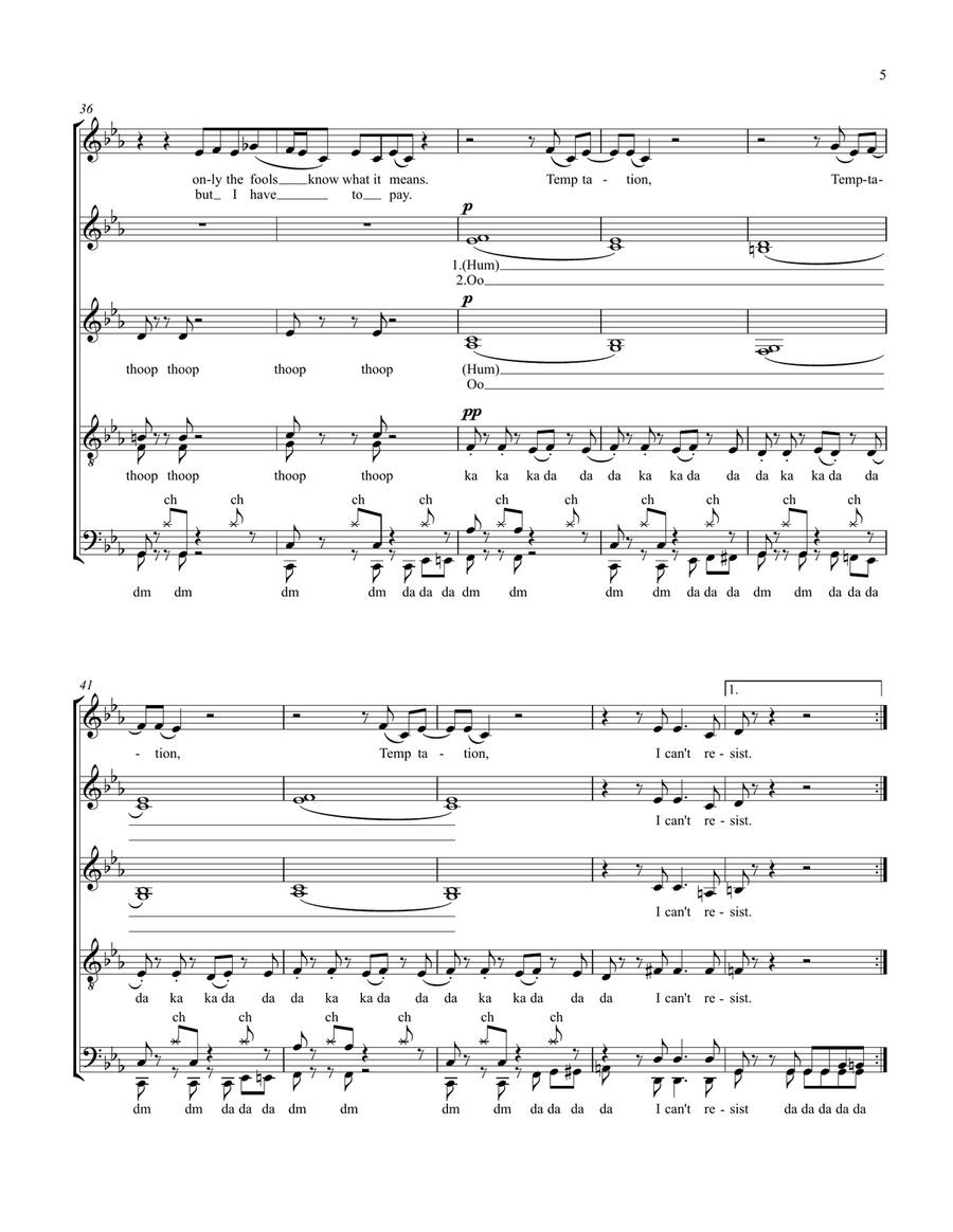 Temptation 4-Part scores gallery preview page 5