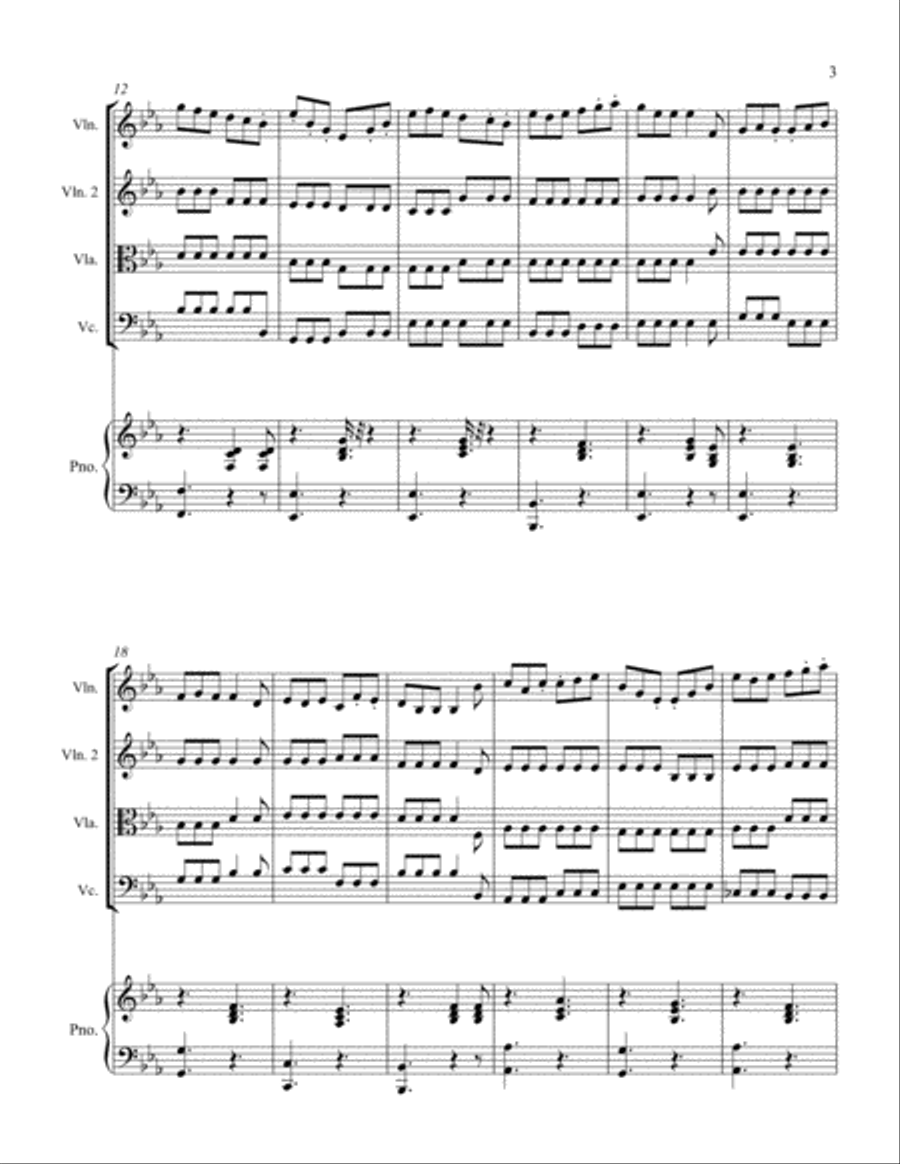 Haste to the Wedding Piano scores gallery preview page 3
