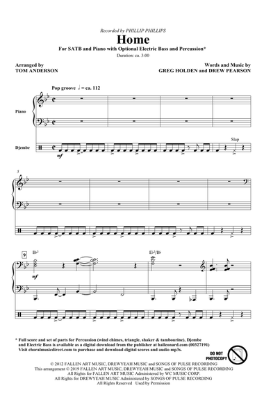 Home (arr. Tom Anderson)
