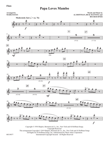 Papa Loves Mambo (arr. Mark Hayes) - Flute