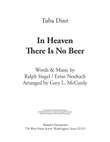 In Heaven There Is No Beer