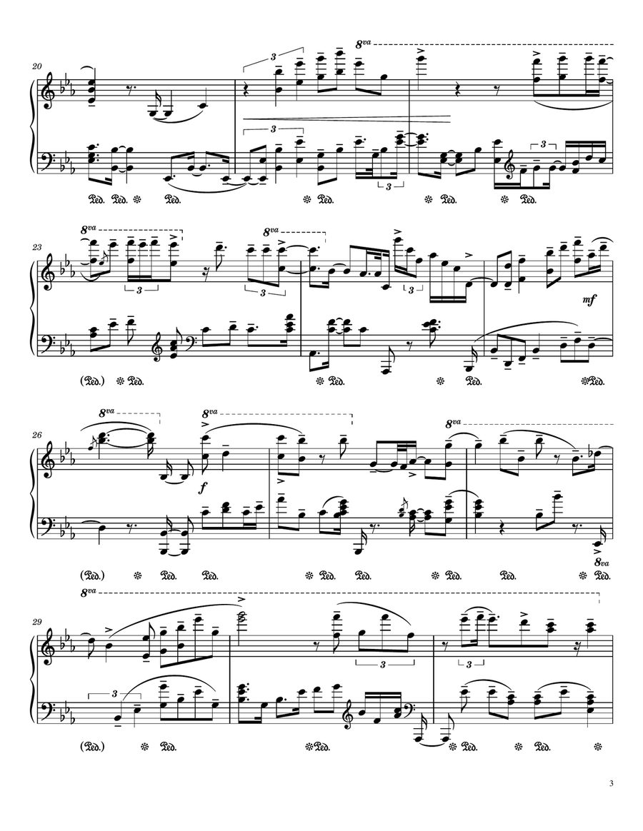 A Maiden's Prayer Piano Solo scores gallery preview page 3