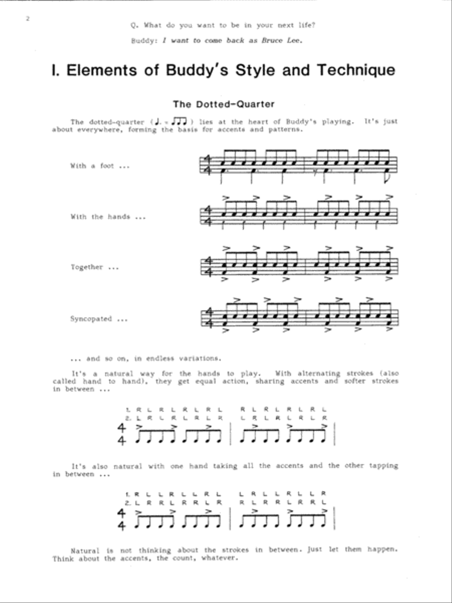 Inside Buddy Rich Drum Set scores gallery preview page 5