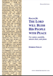 Psalm 29: The Lord will Bless his People with Peace