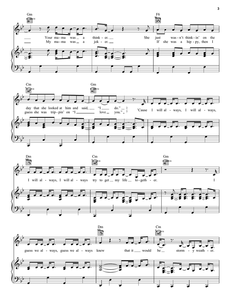 This Is How (We Want You To Get High) Piano, Vocal, Guitar scores gallery preview page 3