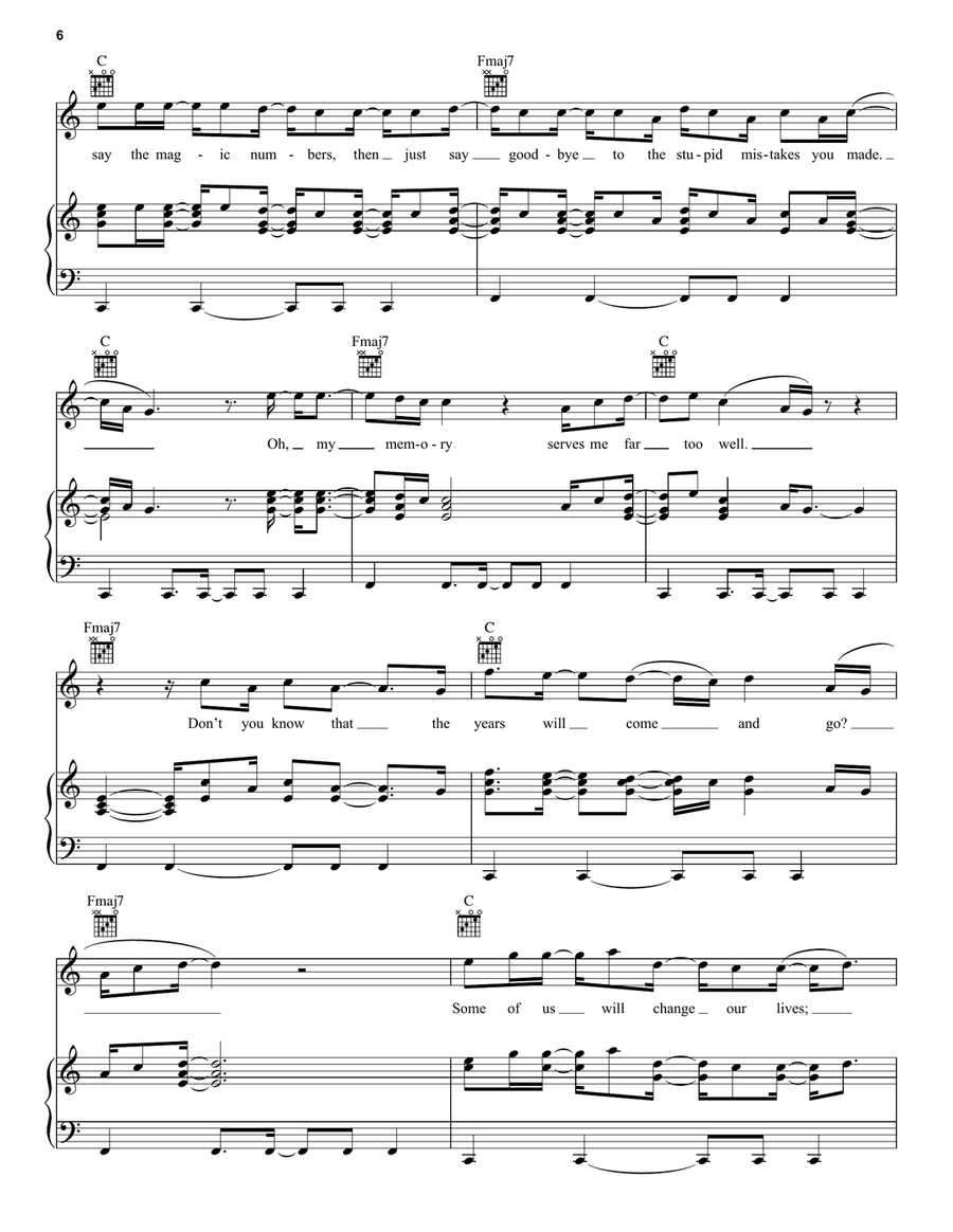 Waiting For That Day Waiting For That Day Piano, Vocal, Guitar scores gallery preview page 6