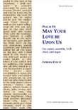 Psalm 33: May Your Love be Upon Us