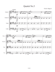 Quartet No 5 - Easy String Quartet
