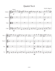 Quartet No 6 - Easy String Quartet