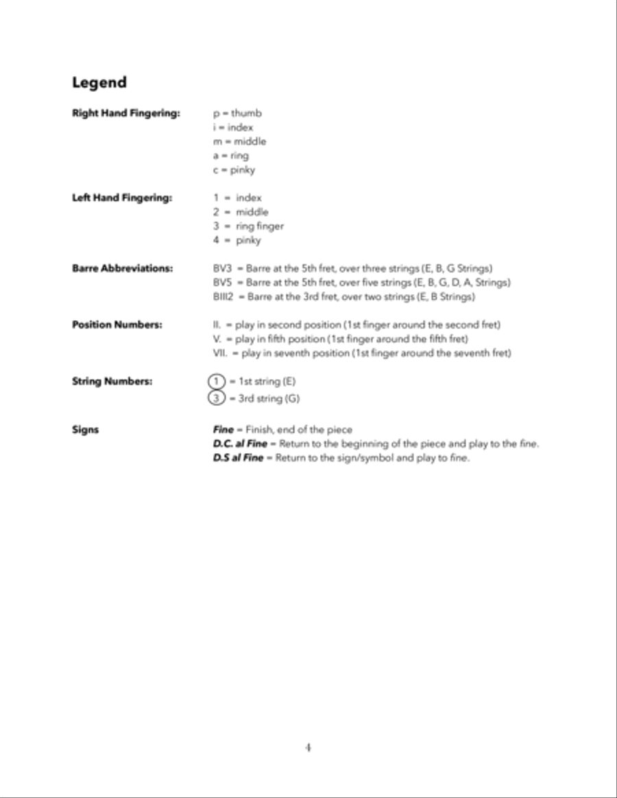 Easy Folk Songs Vol.1 for Solo Fingerstyle or Classical Guitar Acoustic Guitar scores gallery preview page 4