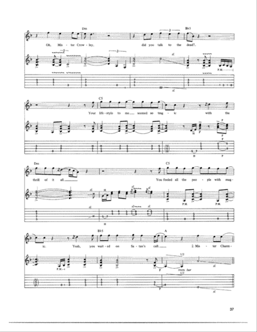 Mr. Crowley Electric Guitar scores gallery preview page 2
