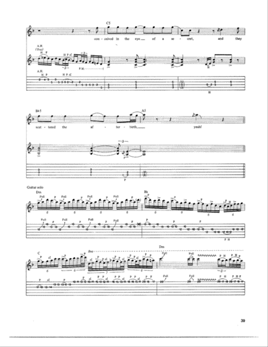 Mr. Crowley Electric Guitar scores gallery preview page 4