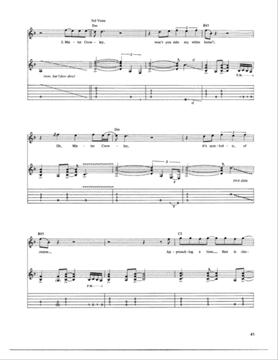 Mr. Crowley Electric Guitar scores gallery preview page 6