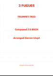 3 Fugues J S Bach - Trumpet trio