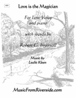 Love is the Magician for Low Voice and Piano