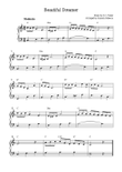 Beautiful Dreamer (easy piano solo with chords) mini preview