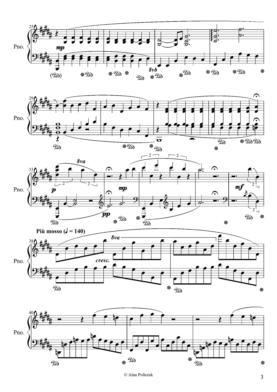 Summer Nocturne Summer Nocturne Piano Solo scores gallery preview page 3