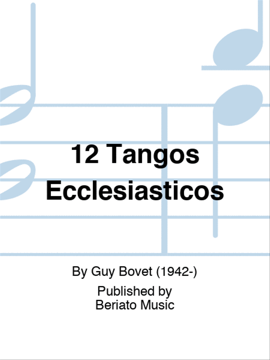 12 Tangos Ecclesiasticos Organ scores gallery preview page 1
