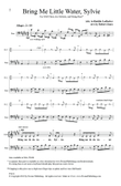 Bring Me Little Water, Sylvie (arr. Robert Jones)