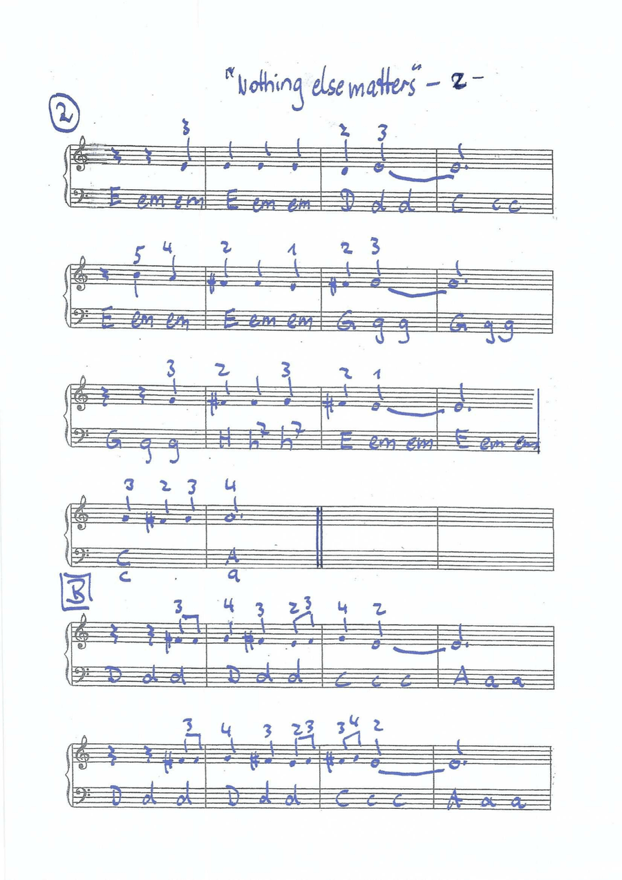 Nothing else matters easy Accordionsheet Accordion scores gallery preview page 2
