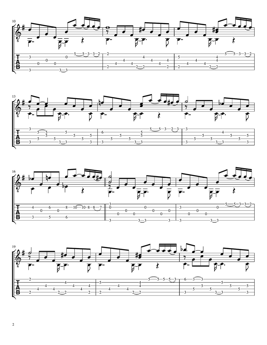 Creep Creep Acoustic Guitar scores gallery preview page 4
