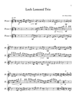 Loch Lomond for Three Flutes