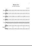Black Iris for flute and strings