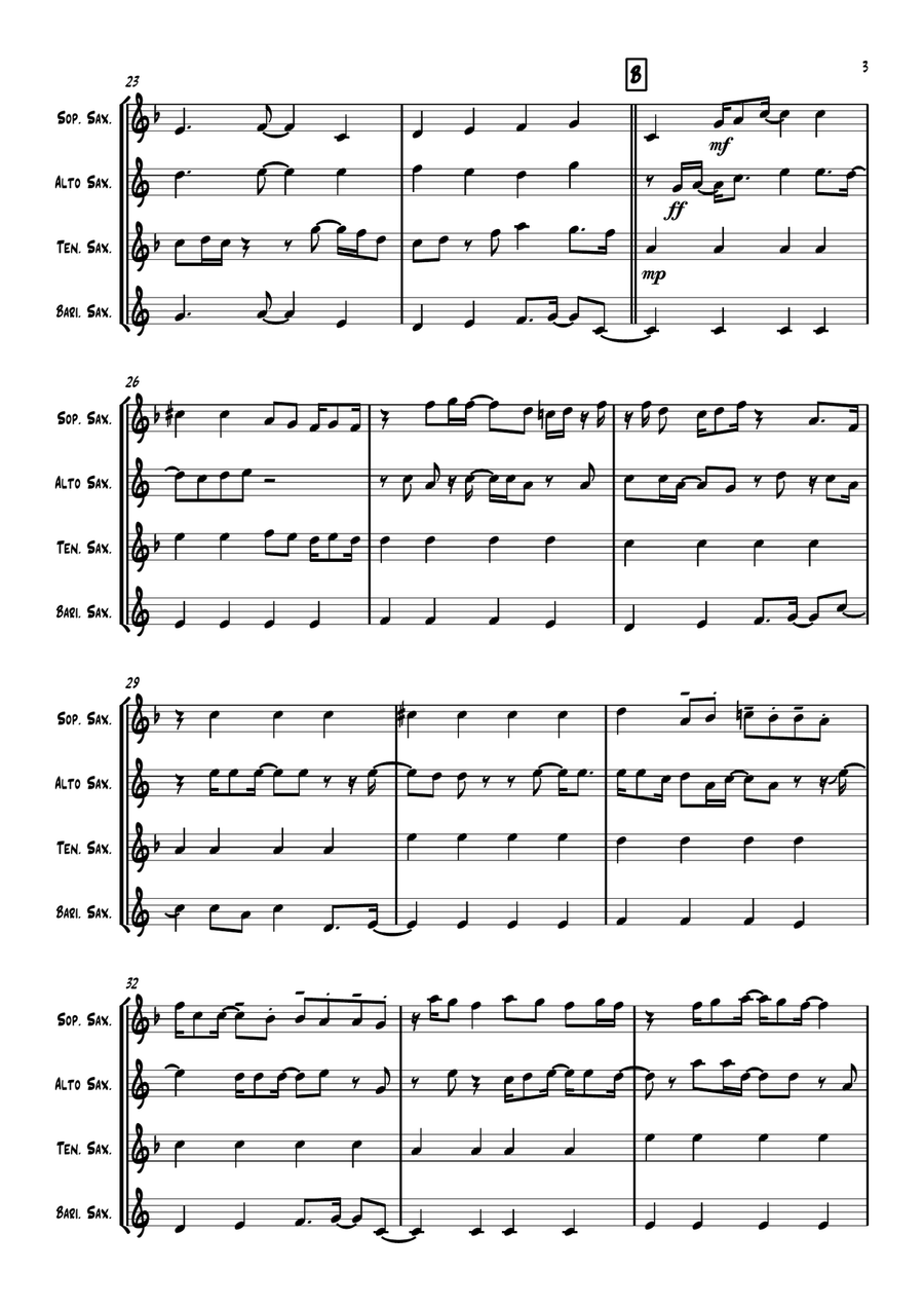 Sexual Healing Sexual Healing Woodwind Quartet scores gallery preview page 3