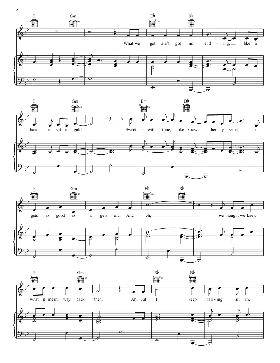 Love You Like I Used To Love You Like I Used To Piano, Vocal, Guitar scores gallery preview page 4