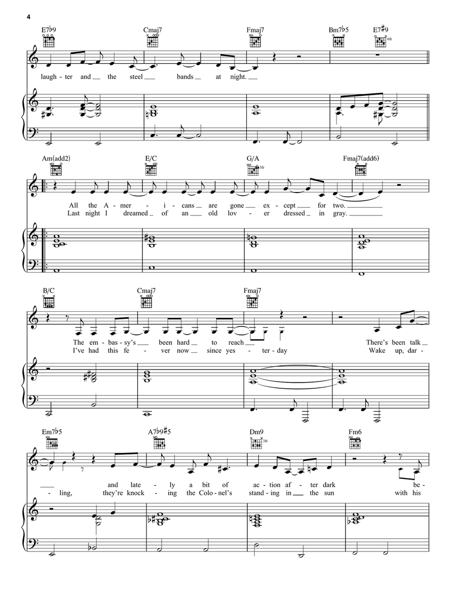 The Goodbye Look The Goodbye Look Piano, Vocal, Guitar scores gallery preview page 4