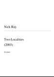 Two Localities (2003) for piano