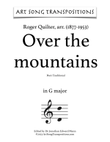 QUILTER: Over the mountains (transposed to G major)