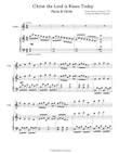 Christ the Lord is Risen Today (Advanced Piano & Violin)
