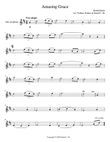 Amazing Grace for alto saxophone and piano