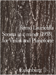 Sonata for violin