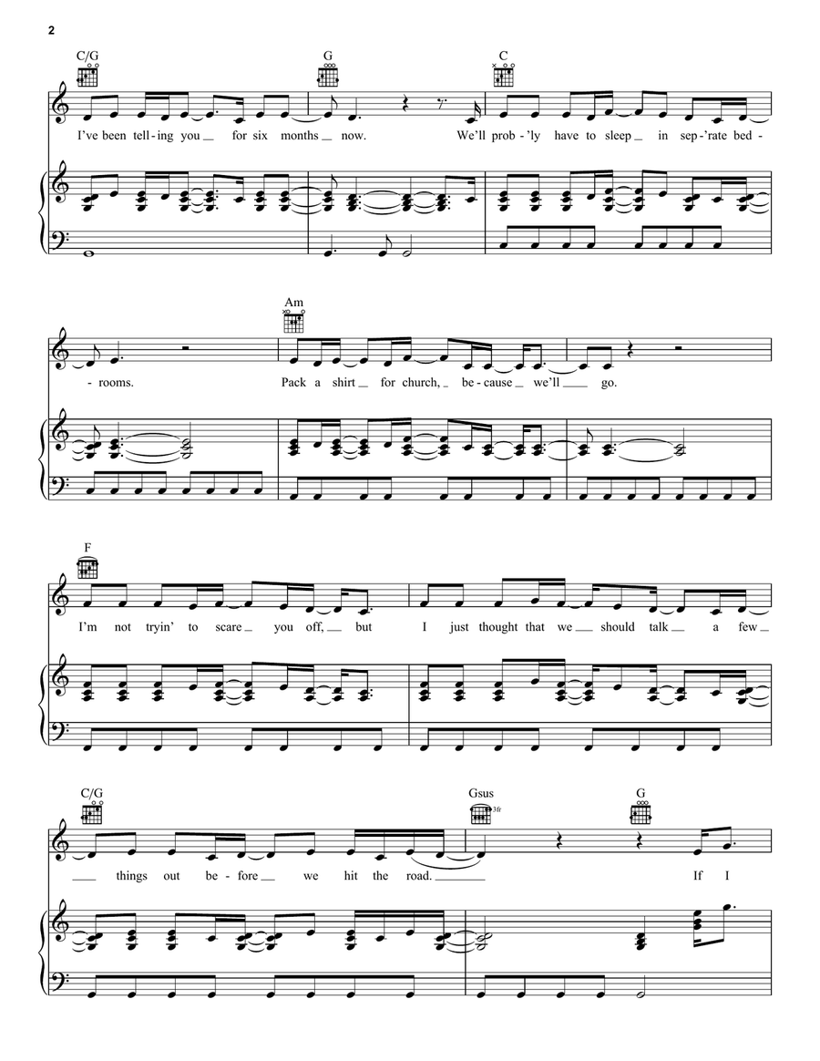 More Hearts Than Mine More Hearts Than Mine Piano, Vocal, Guitar scores gallery preview page 2