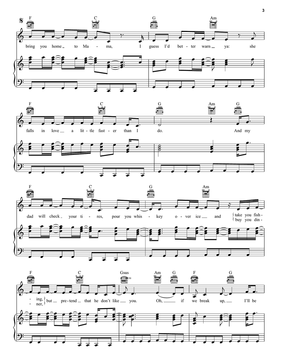 More Hearts Than Mine More Hearts Than Mine Piano, Vocal, Guitar scores gallery preview page 3