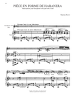 Piece En Forme De Habanera
