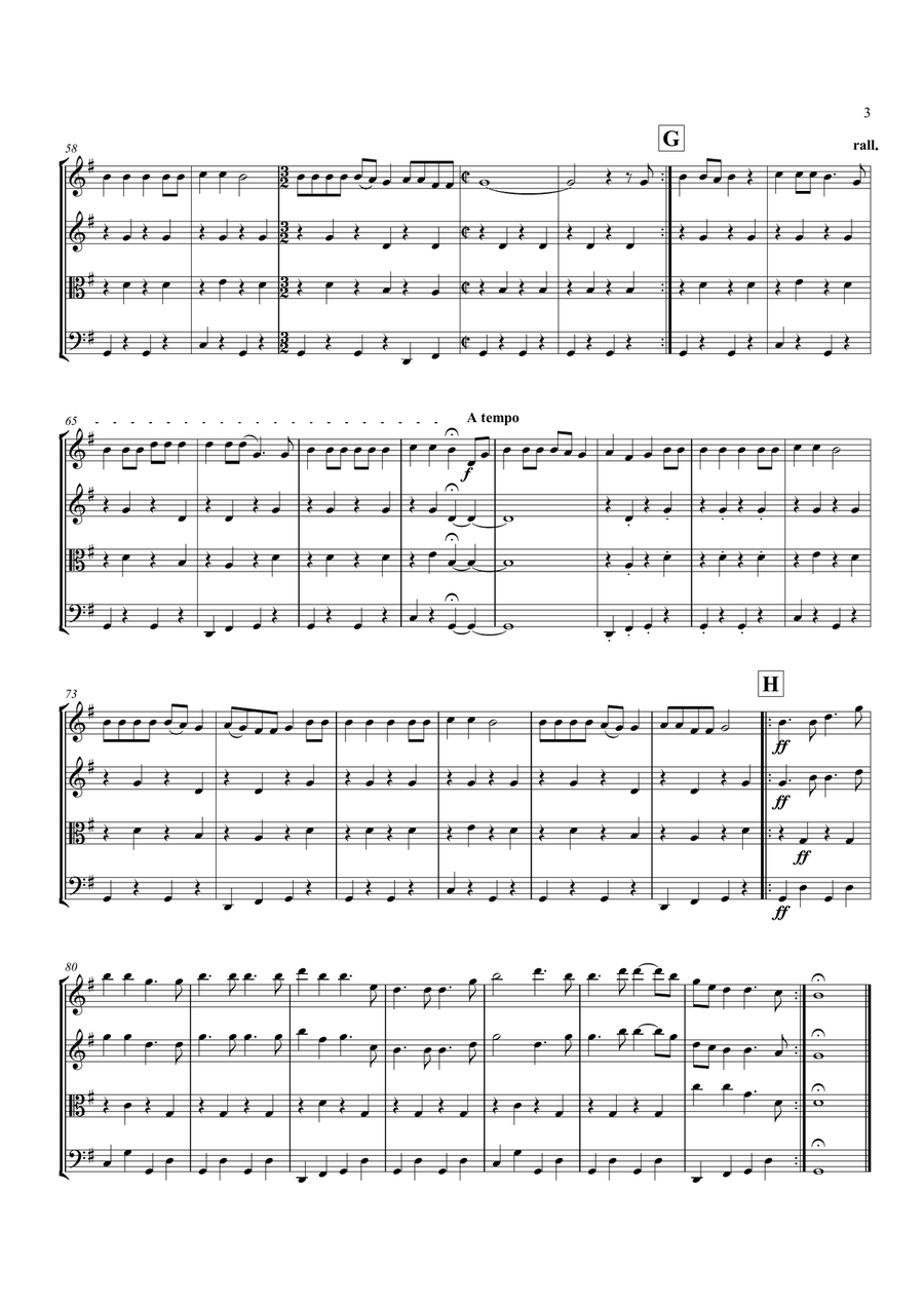 All I Want Is You String Quartet scores gallery preview page 4