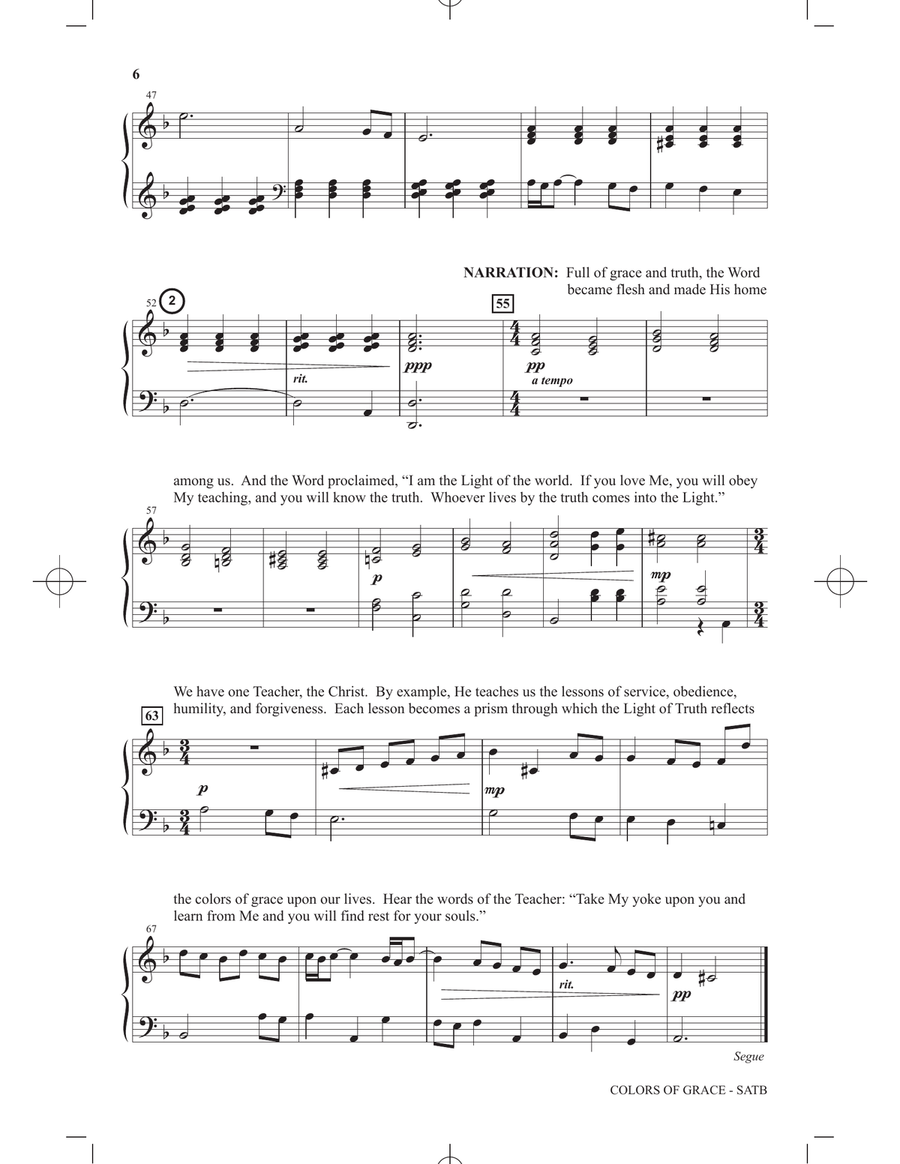 Colors of Grace - Lessons for Lent (New Edition) 4-Part scores gallery preview page 3