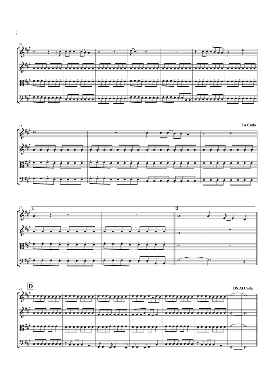 Not Nineteen Forever Not Nineteen Forever String Quartet scores gallery preview page 3