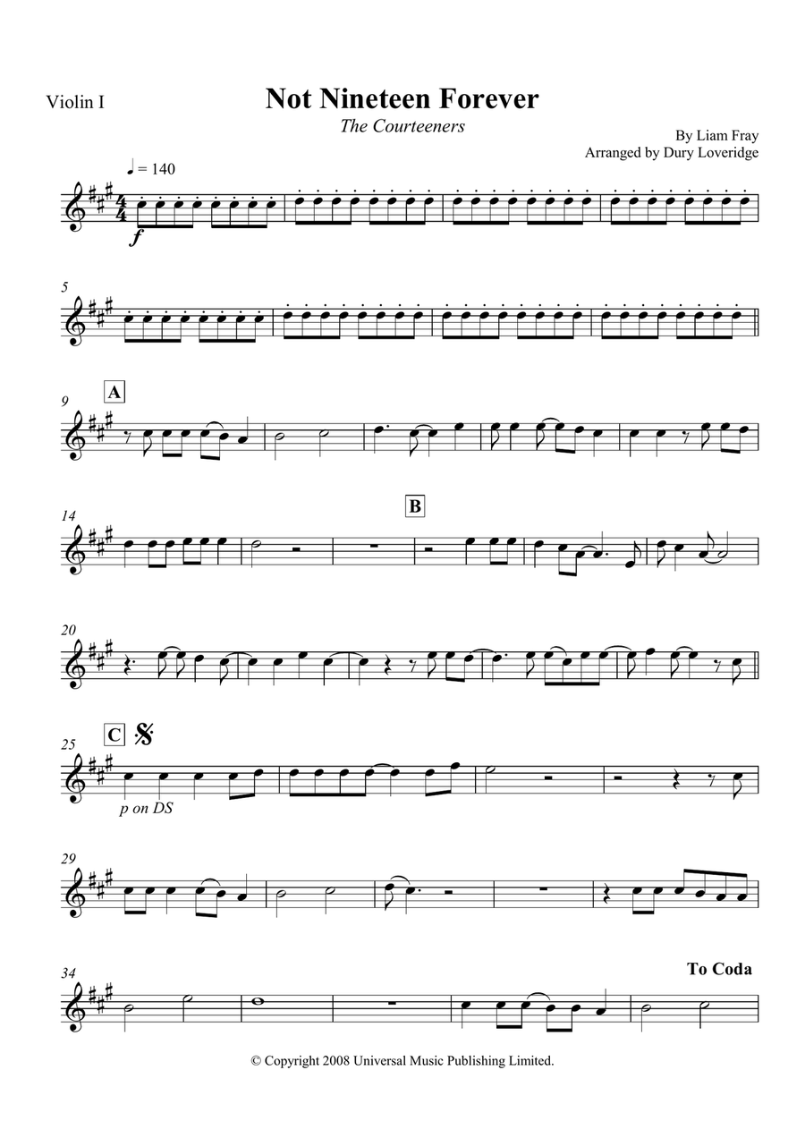 Not Nineteen Forever Not Nineteen Forever String Quartet scores gallery preview page 5