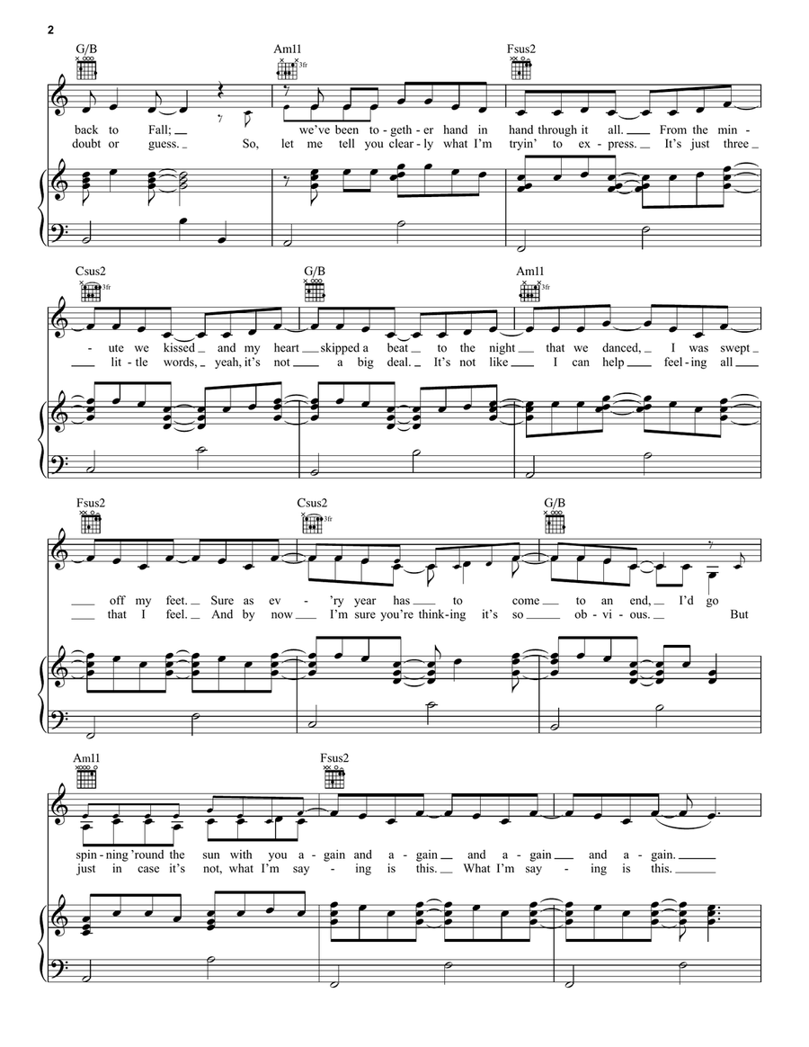 I Think I Kinda, You Know (Duet) (from High School Musical: The Musical: The Series) Piano, Vocal, Guitar scores gallery preview page 2